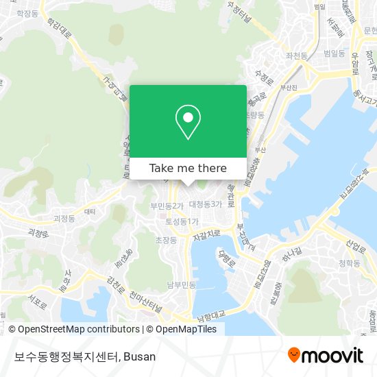 보수동행정복지센터 map