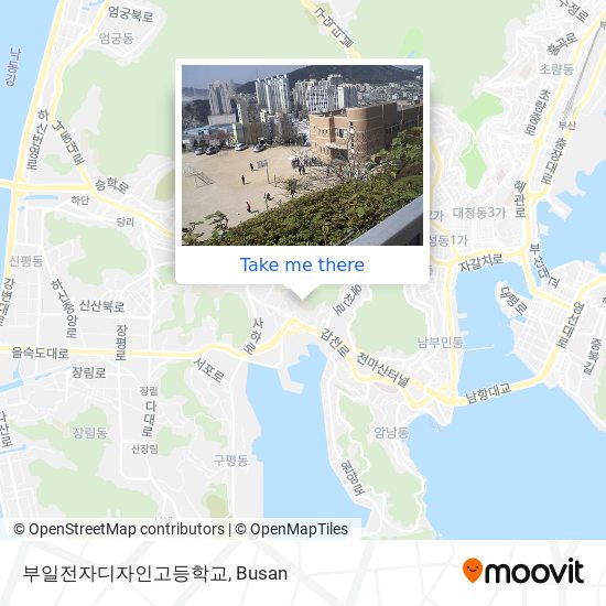 부일전자디자인고등학교 map