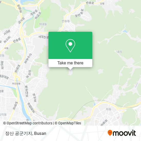 장산 공군기지 map
