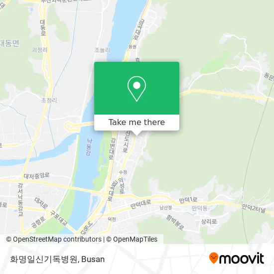 화명일신기독병원 map