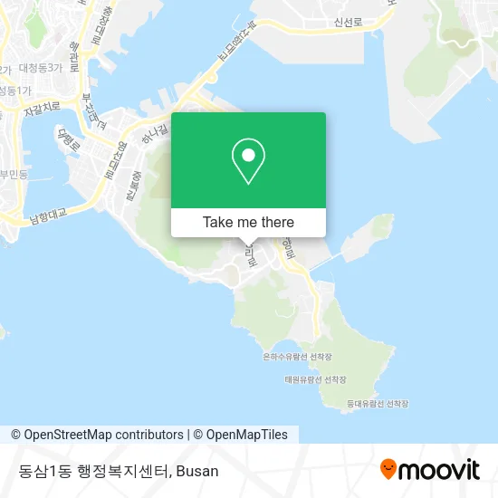 동삼1동 행정복지센터 map