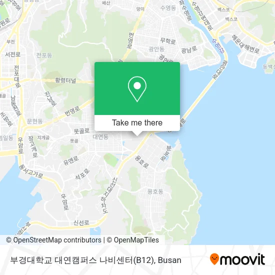 부경대학교 대연캠퍼스 나비센터(B12) map