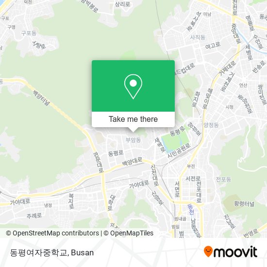 동평여자중학교 map