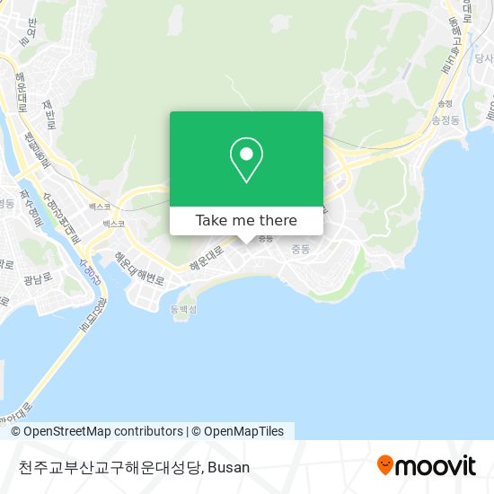 천주교부산교구해운대성당 map