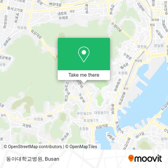 동아대학교병원 map