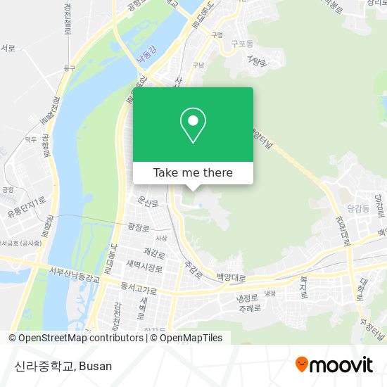 신라중학교 map