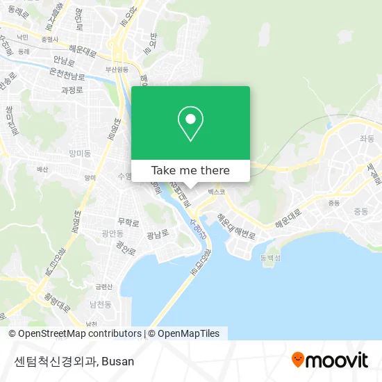 센텀척신경외과 map