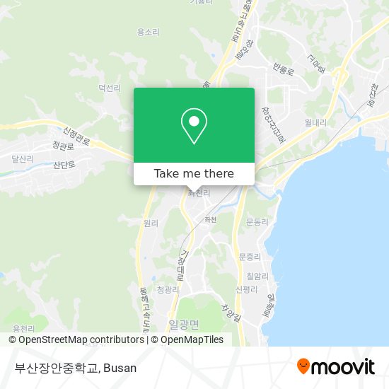 부산장안중학교 map