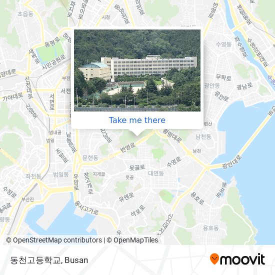 동천고등학교 map