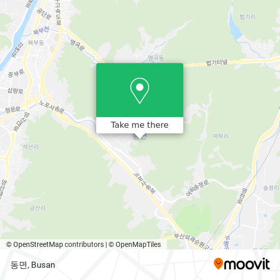 동면 map