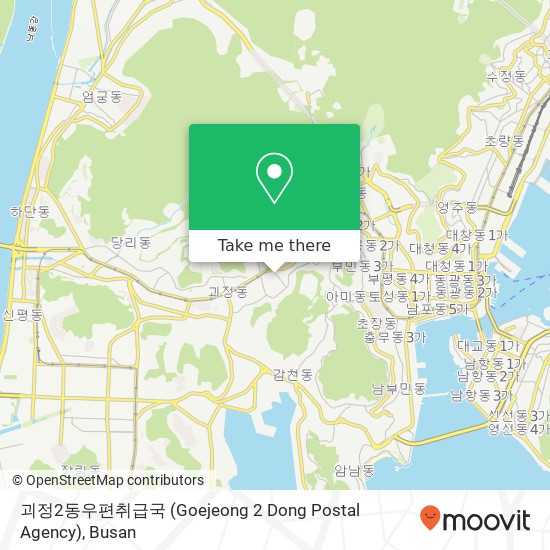 괴정2동우편취급국 (Goejeong 2 Dong Postal Agency) map