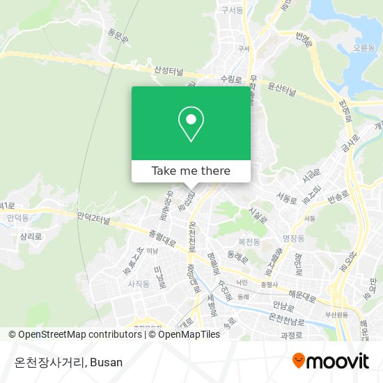 온천장사거리 map