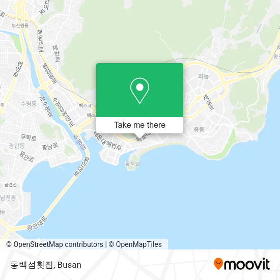 동백섬횟집 map
