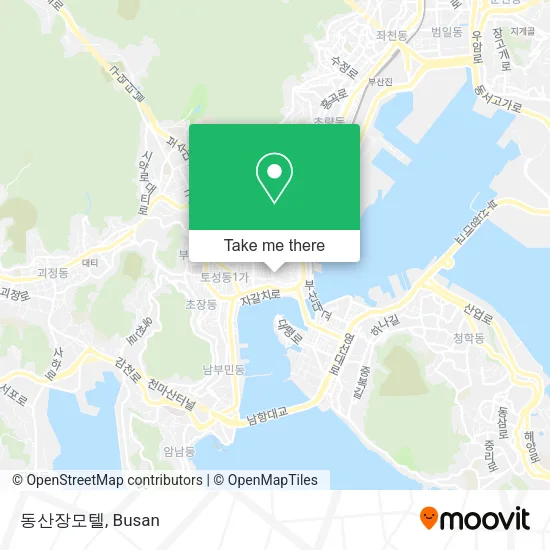 동산장모텔 map