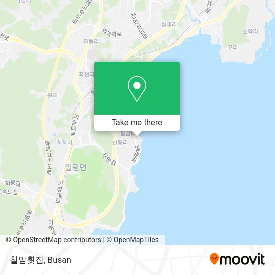 칠암횟집 map