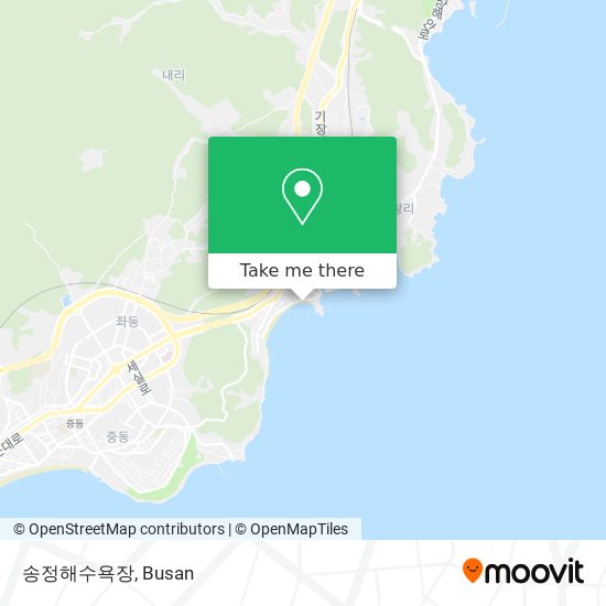 송정해수욕장 map