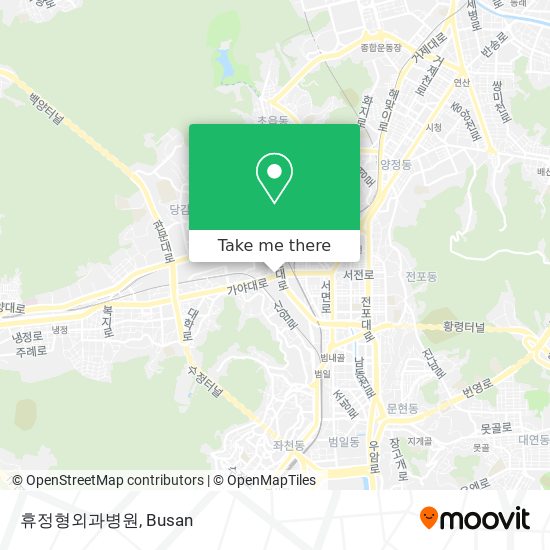 휴정형외과병원 map