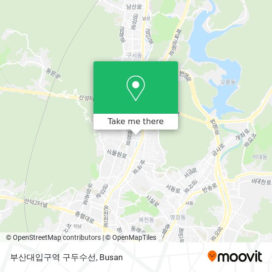 부산대입구역 구두수선 map