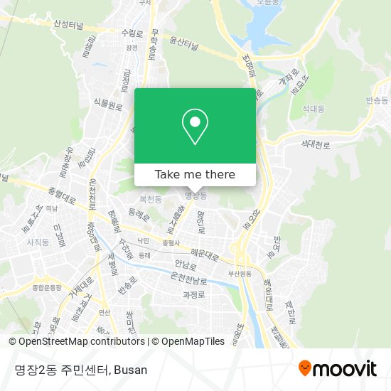 명장2동 주민센터 map