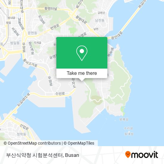 부산식약청 시험분석센터 map