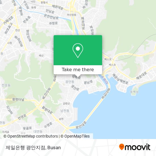 제일은행 광안지점 map