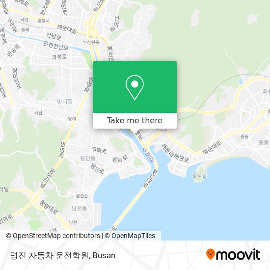 명진 자동차 운전학원 map