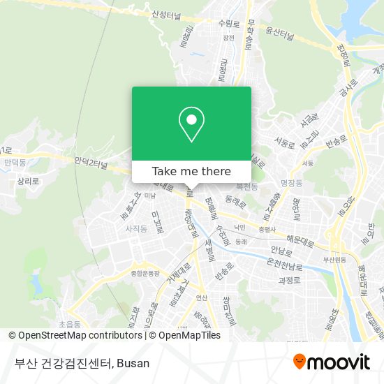 부산 건강검진센터 map