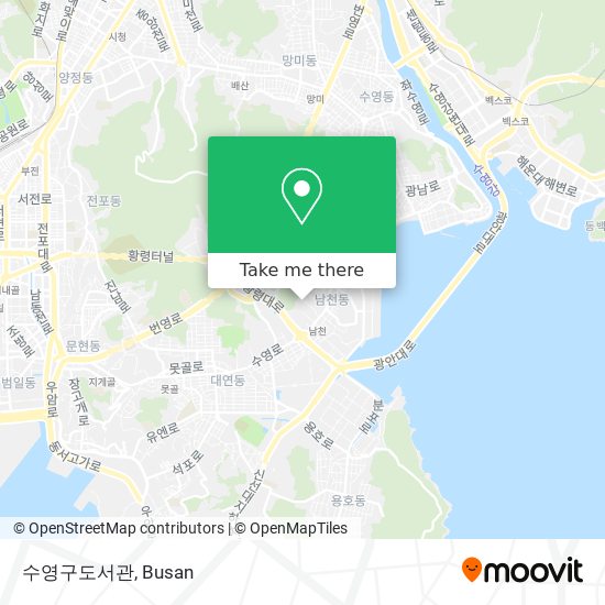 수영구도서관 map