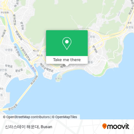 신라스테이 해운대 map