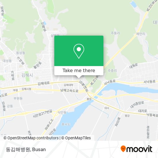 동김해병원 map