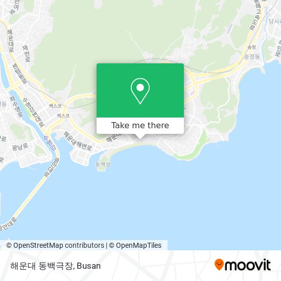 해운대 동백극장 map