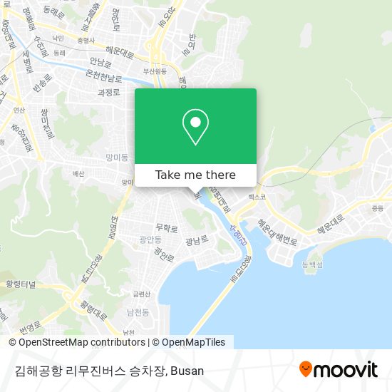 김해공항 리무진버스 승차장 map