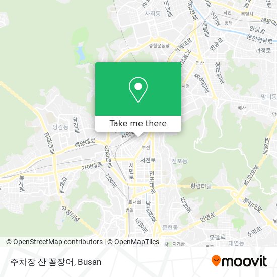 주차장 산 꼼장어 map