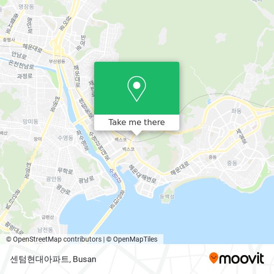 센텀현대아파트 map