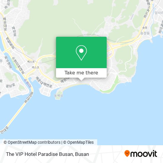 The VIP Hotel Paradise Busan map