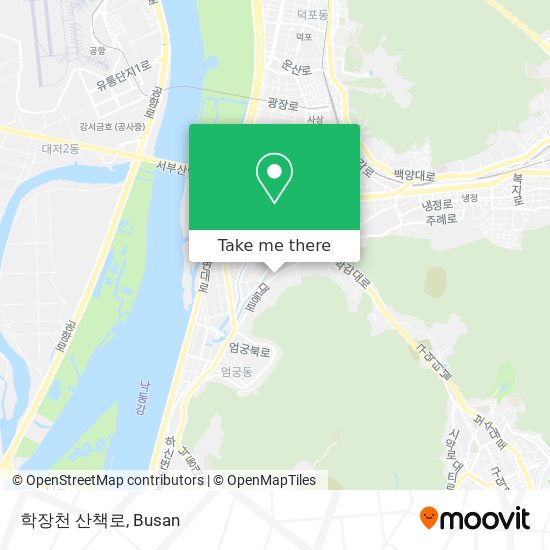 학장천 산책로 map