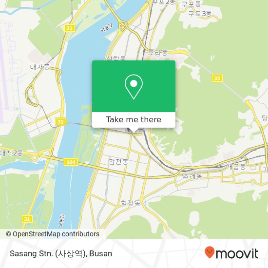 Sasang Stn. (사상역) map