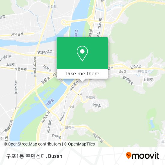 구포1동 주민센터 map