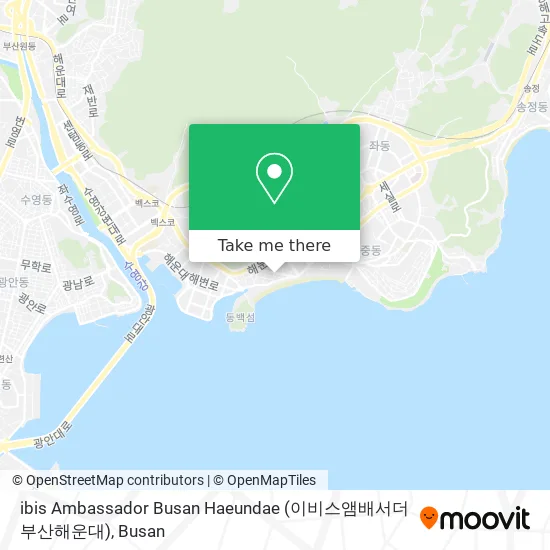 ibis Ambassador Busan Haeundae (이비스앰배서더 부산해운대) map
