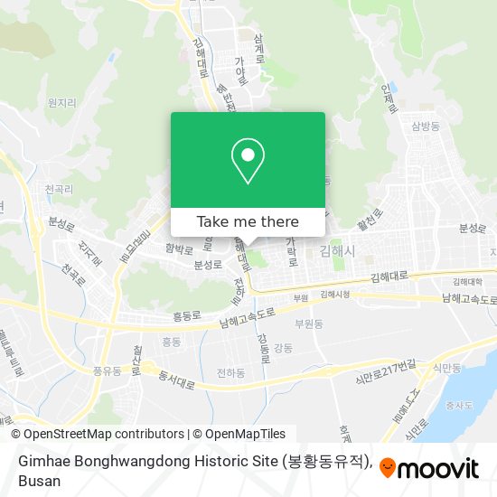 Gimhae Bonghwangdong Historic Site (봉황동유적) map