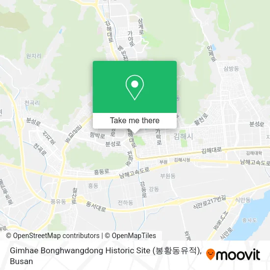 Gimhae Bonghwangdong Historic Site (봉황동유적) map