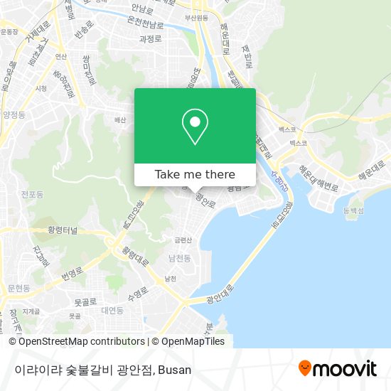 이랴이랴 숯불갈비 광안점 map