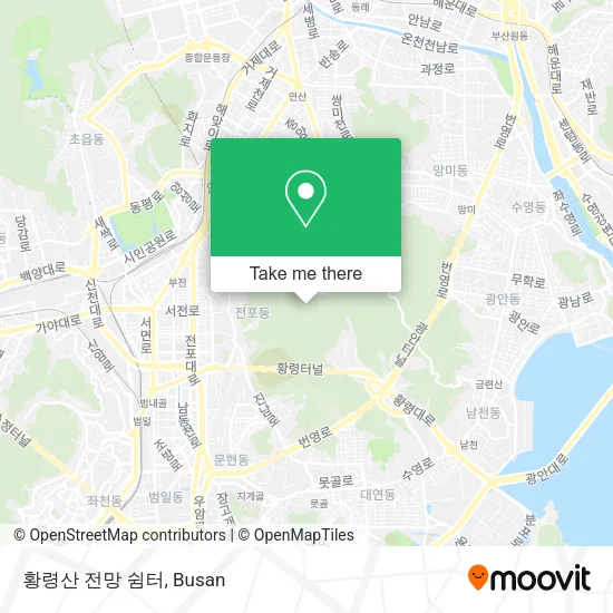 황령산 전망 쉼터 map