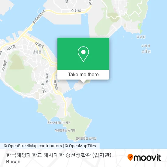 한국해양대학교 해사대학 승선생활관 (입지관) map