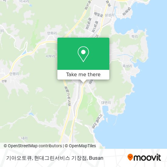기아오토큐, 현대그린서비스 기장점 map