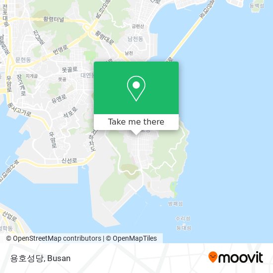 용호성당 map