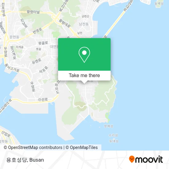 용호성당 map