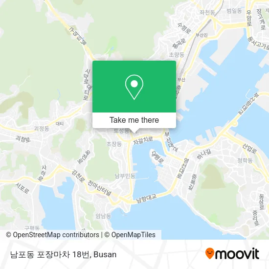 남포동 포장마차 18번 map