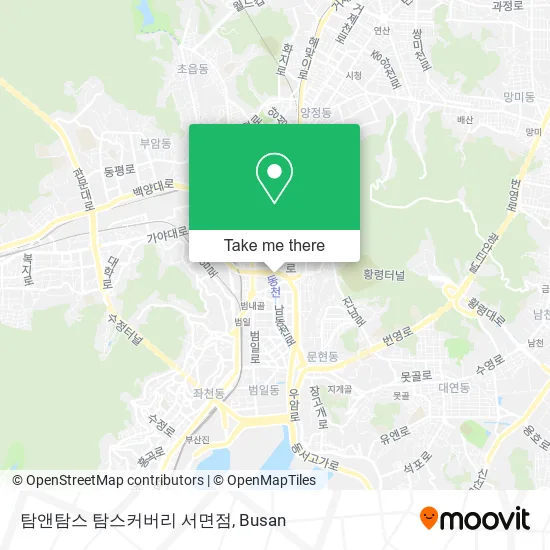 탐앤탐스 탐스커버리 서면점 map