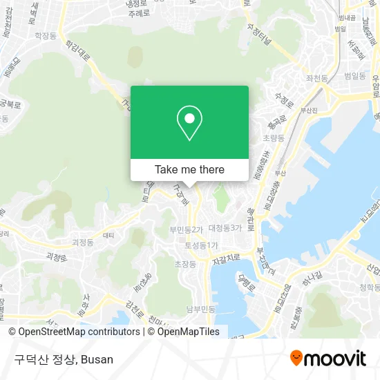 구덕산 정상 map